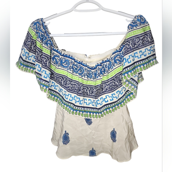 Amanda Uprichard Tops - Amanda Uprichard Off Shoulder Silk Blouse, Womens XS